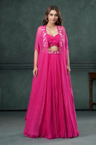 Hirika&Dhruti Embroidered Jacket Lehenga Set 