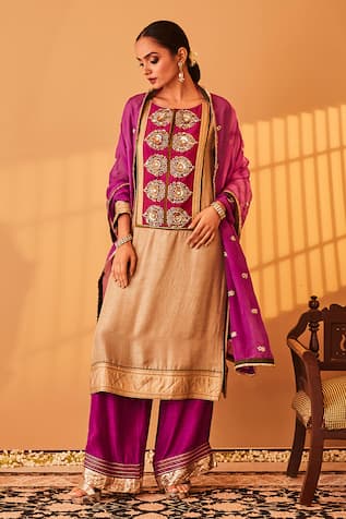 Bo tree Gul E Rana Zardozi Embroidered Kurta Set 