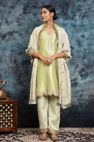 Musal Shaam-E-Mehendi Gota Embroidered Kurta & Salwar Set 