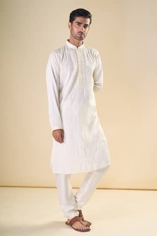 Sequin Embroidered Classic Kurta With Pyjama 