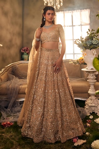 Sunita Bhandari Golden Hour Embroidered Lehenga Set 