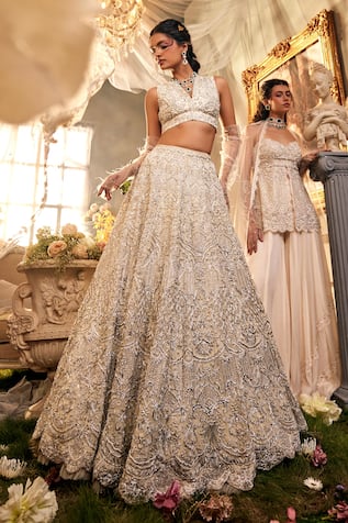 Sunita Bhandari Lumina Embroidered Lehenga Set 