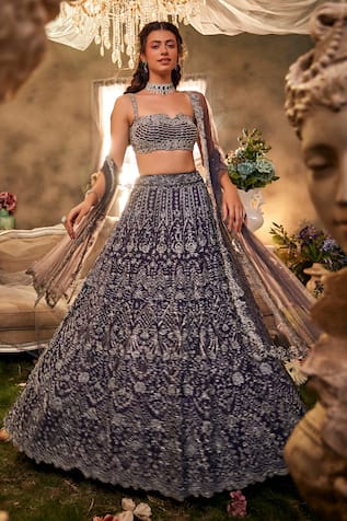 Sunita Bhandari Nightfall Embroidered Lehenga Set 