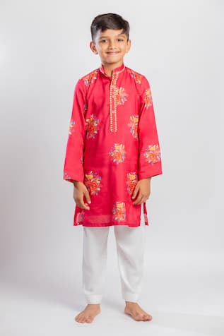 Mr Brat Garden Print Kurta Set 