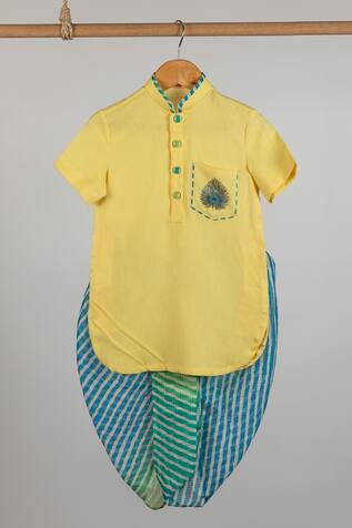 Mor Pankh Placement Embroidered Kurta Set 