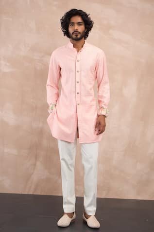 Arjan Dugal Inara Floral Motif Kurta With Pant 