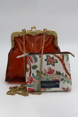 Buni Vinyl Clutch With Pouch 