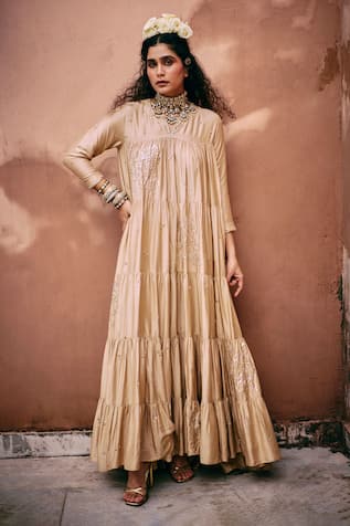 Paulmi and Harsh Zardozi Embroidered Anarkali 