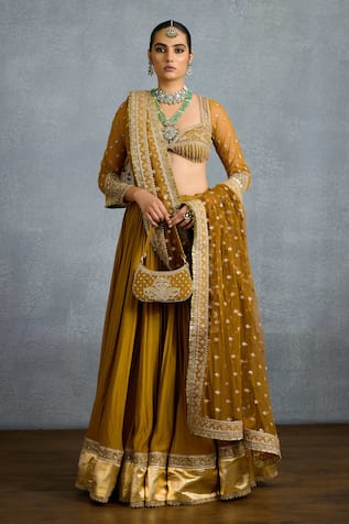 Torani Shamse Naazia Pleated Embroidered Lehenga Set 