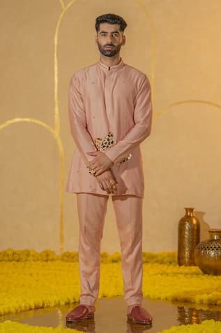 Lotus Mosaic Kurta & Pant Set For Kids