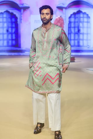 PUNIT BALANA Gurfateh Pirzada Bandhani Kurta With Pant 