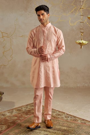 Chhavvi Aggarwal Gota Lace Embroidered Kurta With Pant 