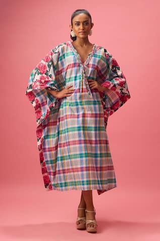 Nikasha Madras Checkered Kaftan 