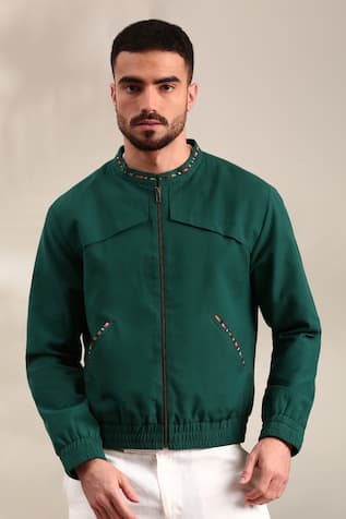 Mayank Modi - Men Front Pocket Bomber Jacket 