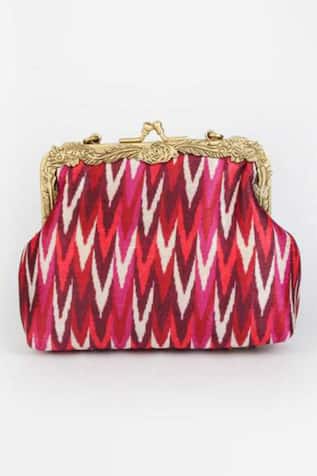 Ikkat Pattern Clutch 