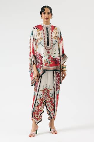 Rajdeep Ranawat Floral Print Short Tunic 