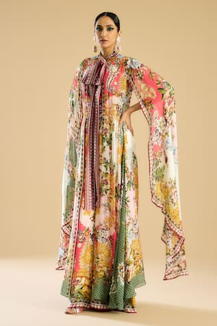 Rajdeep Ranawat Benazir Vintage Floral Print Jumpsuit 