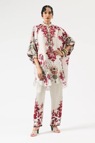 Rajdeep Ranawat Mabel Ornamental Floral Print Shirt Kurta With Pant 