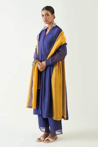 Shivani Bhargava Kriya Embroidered Placket Kurta Set 