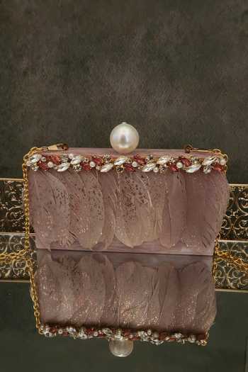 Adwita Bags & Jewels Kara Crystal Embellished Clutch Bag 