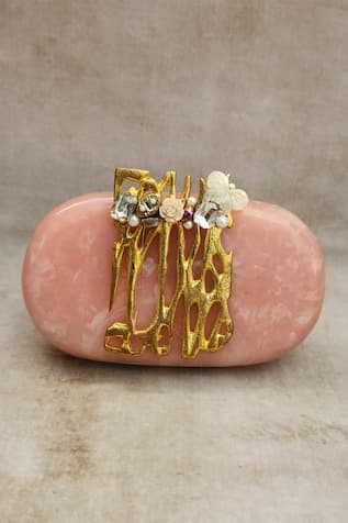 Caria Floral Garden Jaal Clutch 