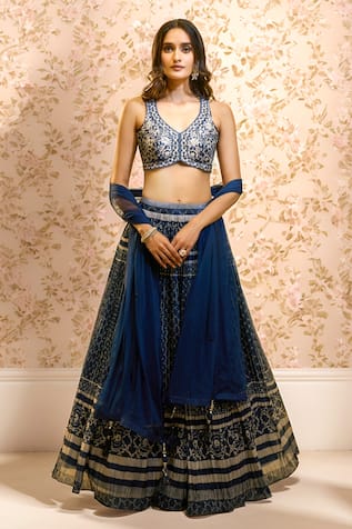 Alaya Advani Pleated & Printed Pattern Lehenga Set 