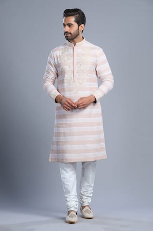 Char Chaand Mirrorwork Embroidered Kurta 