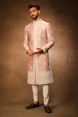 Char Chaand Dori Embroidered Sherwani Set 