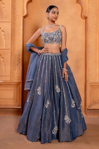 Enamour By Radha Sequin Embroidered Lehenga Set 