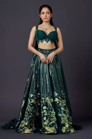 Archana Kochhar The Forest Embellished Lehenga With Blouse 