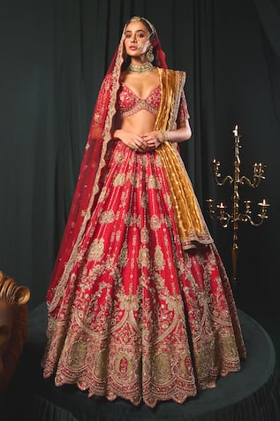 Roqa Kiana Zari Embroidered Bridal Lehenga Set 