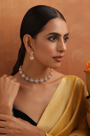 Swabhimann Polki Embellished Necklace Set 