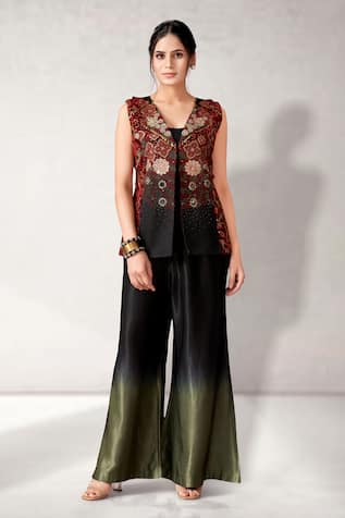 Aditi Somani Ombre Pant With Jacket 