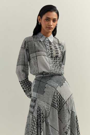 Shikha Malik Montage Print Shirt 