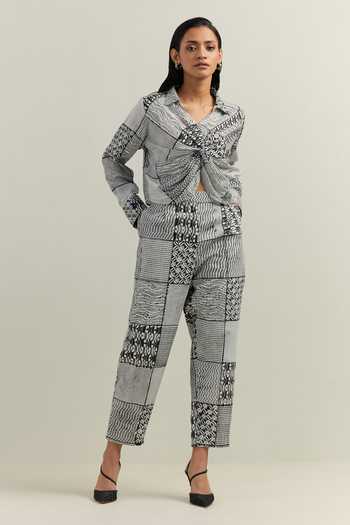Shikha Malik Surface Montage Print Shirt 