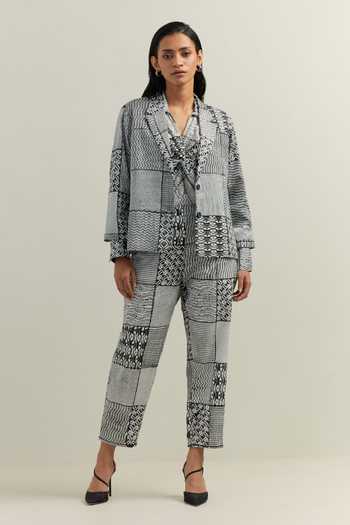 Shikha Malik Surface Montage Print Trouser 