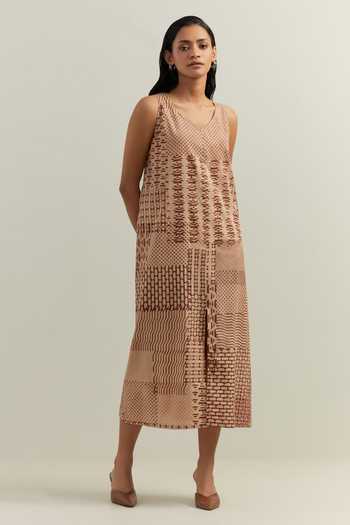 Shikha Malik Olio Montage Print Dress 