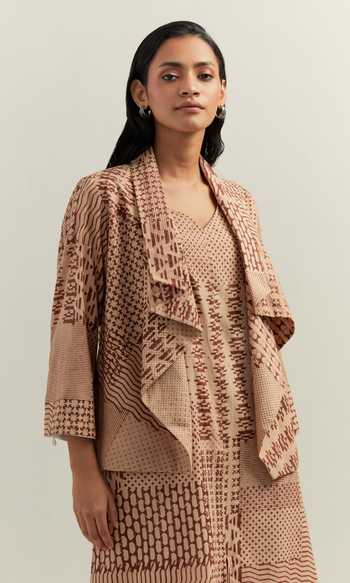 Shikha Malik Olio Montage Print Jacket 