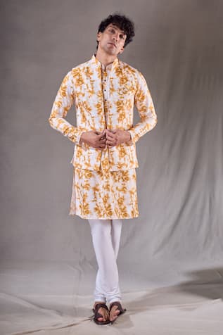 Arihant Rai Sinha Tie Dye Bundi Kurta Set 