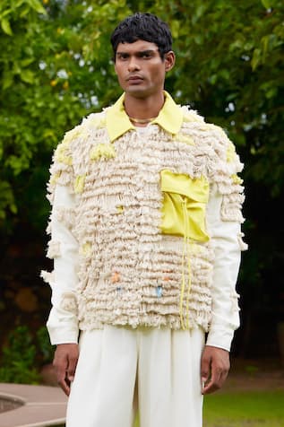 Sandearlings Layered Tasselled Cargo Jacket 