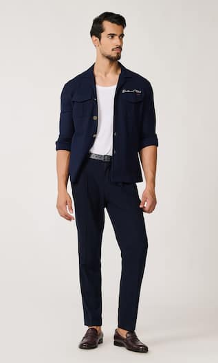 S & N By Shantnu Nikhil Front Patch Pocketed Shirt 