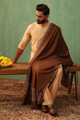 Leena Sozni Embroidered Pashmina Shawl 