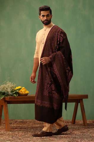 Maisie Sozni Embroidered Pashmina Shawl 