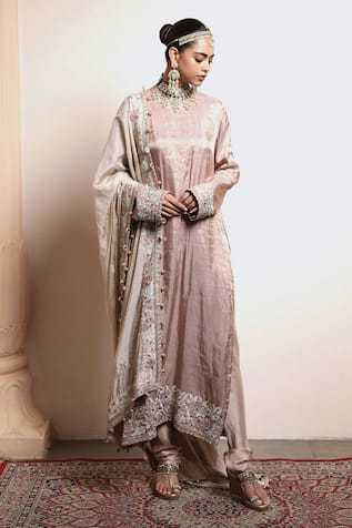 Arpita Mehta Placement Embroidered Straight Kurta Churidar Set 