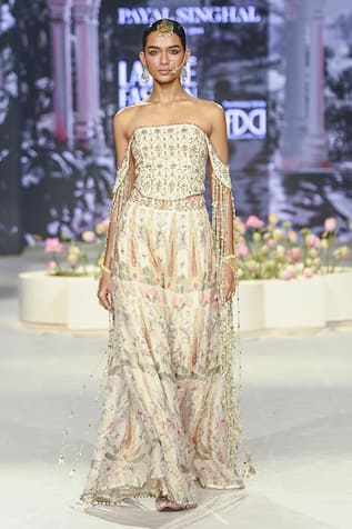 Payal Singhal Anam Printed Sharara With Corset 