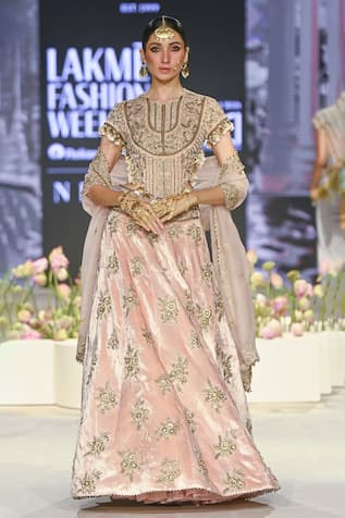 Payal Singhal Faizah Floral Zardozi Embroidered Lehenga Set 