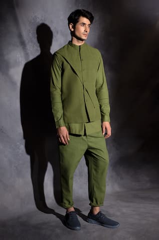 Studio Error Plain Double Layered Waistcoat 