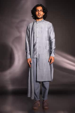 Studio Error Solid Draped Kurta 