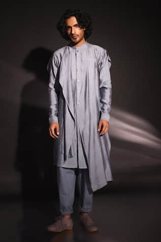 Studio Error Asymmetric Layered Draped Kurta 