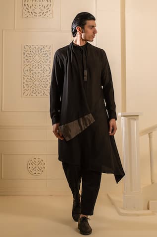 studio error Box Attached Draped Kurta 